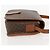 Céline CELINE Macadam Canvas Circle Shoulder Bag PVC Leather Brown Gold - vista 4