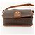 Céline CELINE Macadam Canvas Circle Shoulder Bag PVC Leather Brown Gold - vista 5