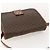 Céline CELINE Macadam Canvas Circle Shoulder Bag PVC Leather Brown Gold - vista 6