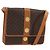 Céline CELINE Macadam Canvas Medallion Shoulder Bag PVC Leather Brown Gold