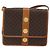 Céline CELINE Macadam Canvas Medallion Shoulder Bag PVC Leather Brown Gold - vista 13