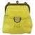 Miu Miu Shoulder Bag Leather Yellow - vista 13