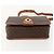 Céline CELINE Macadam Canvas Circle Shoulder Bag PVC Leather Brown Gold - vista 5