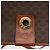 Céline CELINE Macadam Canvas Circle Shoulder Bag PVC Leather Brown Gold - vista 9