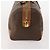 Céline CELINE Macadam Canvas Boston Bag PVC Leather Brown Gold - vista 4