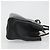 FENDI 2JOURS Hand Bag Leather Black Gold - vista 3