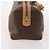 Céline CELINE Macadam Canvas Boston Bag PVC Leather Brown Gold - vista 4
