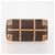 Céline CELINE Macadam Canvas Boston Bag PVC Leather Brown Gold - vista 5