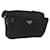 PRADA Shoulder Bag Nylon Black Silver
