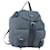 PRADA Backpack Nylon Blue Silver