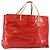 LOUIS VUITTON Monogram Vernis Reade GM Tote Bag Red M91084 LV