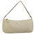 PRADA Accessory Pouch Nylon Beige Silver