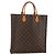 LOUIS VUITTON Monogram Sac Plat Hand Bag M51140 LV