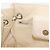 CHANEL Chain V Stitch Shoulder Bag Canvas Beige Silver CC - vista 20