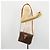 Céline CELINE Macadam Canvas Shoulder Bag PVC Leather Brown Gold - vista 22