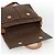 Céline CELINE Macadam Canvas Circle Shoulder Bag PVC Leather Brown Gold - vista 18