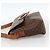 Céline CELINE Macadam Canvas Circle Shoulder Bag PVC Leather Brown Gold - vista 3