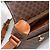 Céline CELINE Macadam Canvas Circle Shoulder Bag PVC Leather Brown Gold - vista 9