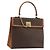Céline CELINE Macadam Canvas Hand Bag PVC Leather Brown Gold