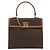 Céline CELINE Macadam Canvas Hand Bag PVC Leather Brown Gold - vista 13