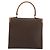 Céline CELINE Macadam Canvas Hand Bag PVC Leather Brown Gold - vista 2