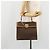 Céline CELINE Macadam Canvas Hand Bag PVC Leather Brown Gold - vista 24