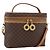 Céline CELINE Macadam Canvas Hand Bag PVC Leather 2way Brown Gold