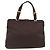 PRADA Tote Bag Satin Brown Gold