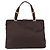 PRADA Tote Bag Satin Brown Gold - vista 2