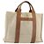Hermès HERMES Sac Arne MM Hand Bag Canvas Beige Silver