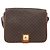 Céline CELINE Macadam Canvas Shoulder Bag PVC Leather Brown Gold - vista 13