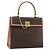 Céline CELINE Macadam Canvas Hand Bag PVC Leather Brown Gold