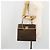 Céline CELINE Macadam Canvas Hand Bag PVC Leather Brown Gold - vista 23