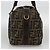 FENDI Zucca Canvas Hand Bag Brown Black - vista 3