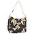 Sac à bandoulière CHANEL en toile bleu marine et doré CC