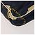 Sac à bandoulière CHANEL en toile bleu marine et doré CC - vue 17
