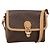 Céline CELINE Macadam Canvas Shoulder Bag PVC Leather Brown Gold