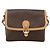 Céline CELINE Macadam Canvas Shoulder Bag PVC Leather Brown Gold - vista 13