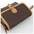 Céline CELINE Macadam Canvas Shoulder Bag PVC Leather Brown Gold - vista 6