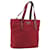 PRADA Hand Bag Nylon Red Silver