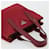 PRADA Hand Bag Nylon Red Silver - vista 6