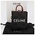 Céline CELINE Triomphe Canvas Micro Vertical Cabas Charm PVC Brown Gold - vista 12