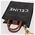 Céline CELINE Triomphe Canvas Micro Vertical Cabas Charm PVC Brown Gold - vista 5