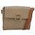 Céline CELINE Macadam Canvas Circle Shoulder Bag PVC Beige Gold