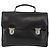 PRADA Business Bag Leather Black Silver - vista 13