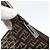 FENDI Zucchino Canvas Shoulder Bag Brown Silver - vista 9