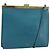 Céline CELINE Mini Clasp Shoulder Bag Leather Blue Gold