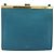 Céline CELINE Mini Clasp Shoulder Bag Leather Blue Gold - vista 2