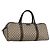 GUCCI GG Supreme Boston Bag PVC Brown Silver 108793