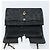 CHANEL Matelasse Chain Shoulder Bag Leather Black Gold CC - vista 18